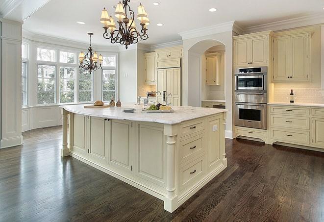 professional installation of laminate flooring in a home in Claridge, PA